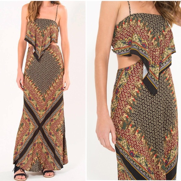 FARM Rio Dresses & Skirts - FarmRio Camelo Maxi Dress